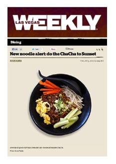 Noodle ChaCha Review on Las Vegas Weekly